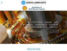 Tablet Screenshot of oceanlubes.com